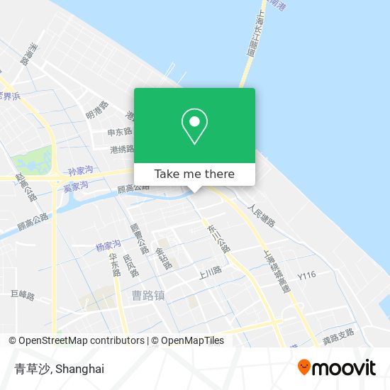 青草沙 map