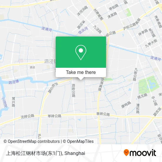 上海松江钢材市场(东1门) map