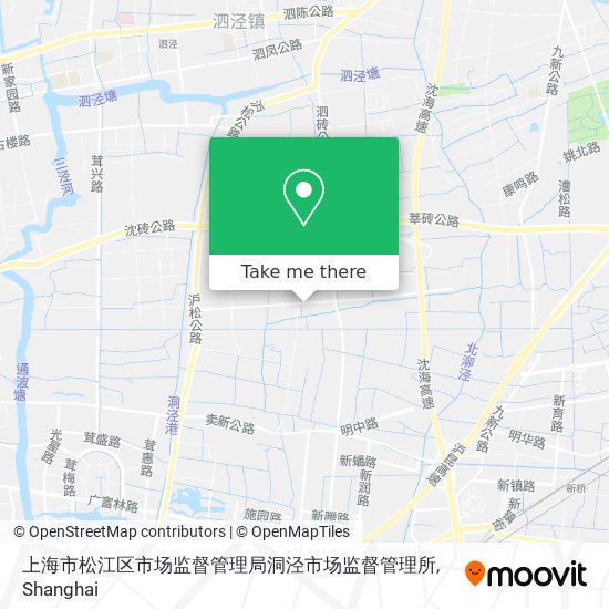 上海市松江区市场监督管理局洞泾市场监督管理所 map