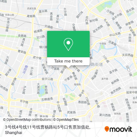 3号线4号线11号线曹杨路站5号口售票加值处 map