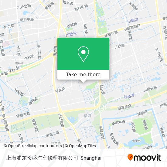 上海浦东长盛汽车修理有限公司 map