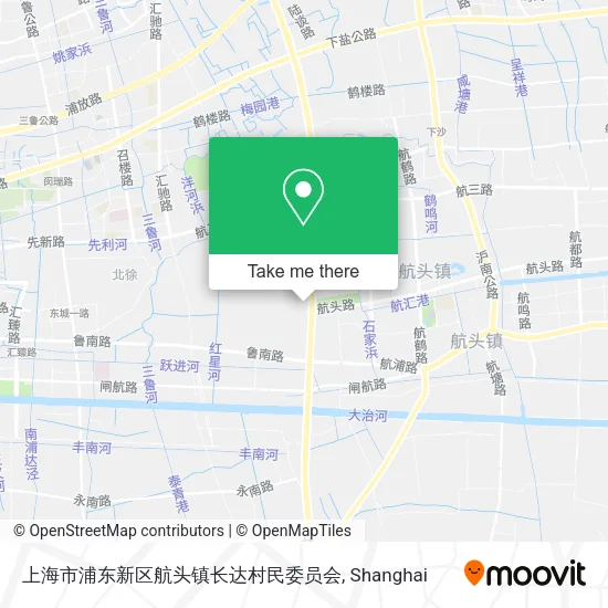 上海市浦东新区航头镇长达村民委员会 map