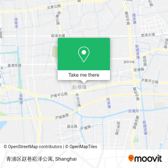 青浦区赵巷崧泽公寓 map