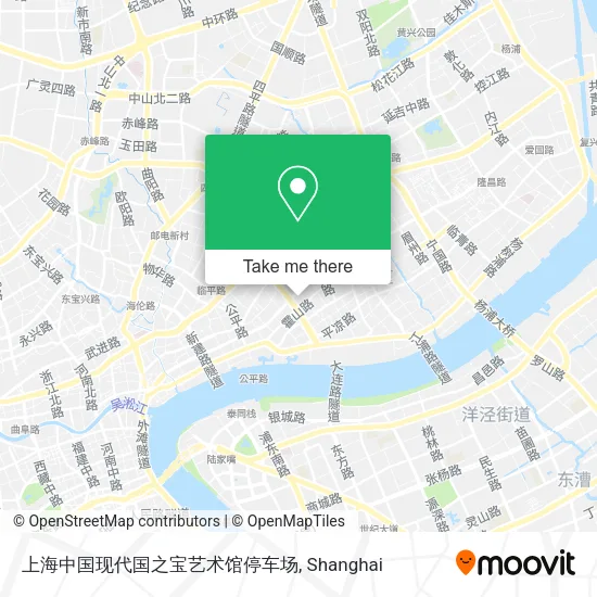 上海中国现代国之宝艺术馆停车场 map