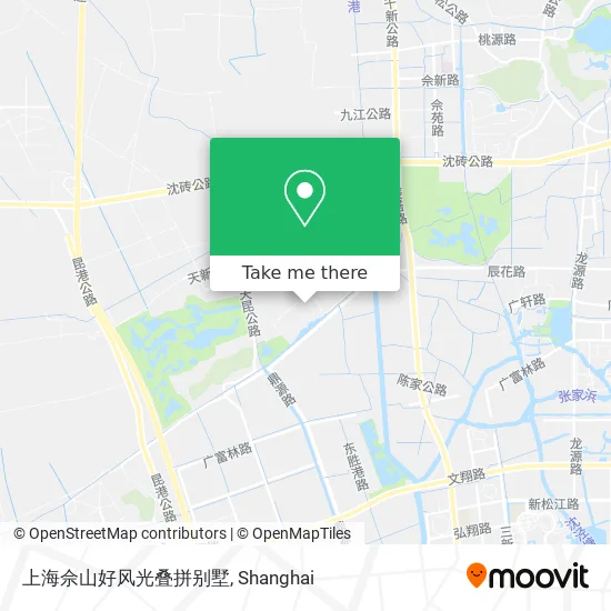 上海佘山好风光叠拼别墅 map