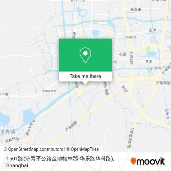 1501路(沪青平公路金地格林郡-华乐路华科路) map