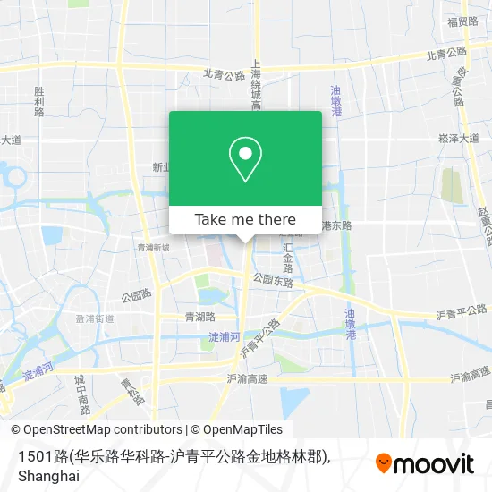 1501路(华乐路华科路-沪青平公路金地格林郡) map