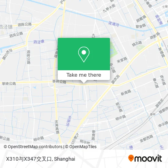 X310与X347交叉口 map