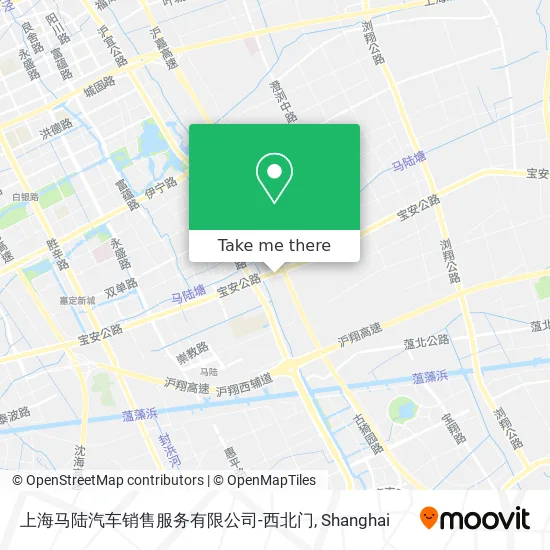 上海马陆汽车销售服务有限公司-西北门 map