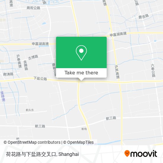 荷花路与下盐路交叉口 map