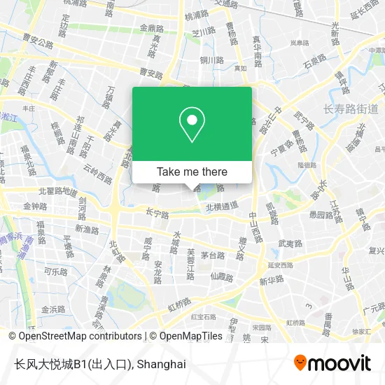 长风大悦城B1(出入口) map
