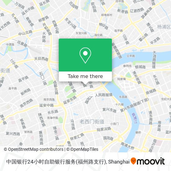 中国银行24小时自助银行服务(福州路支行) map