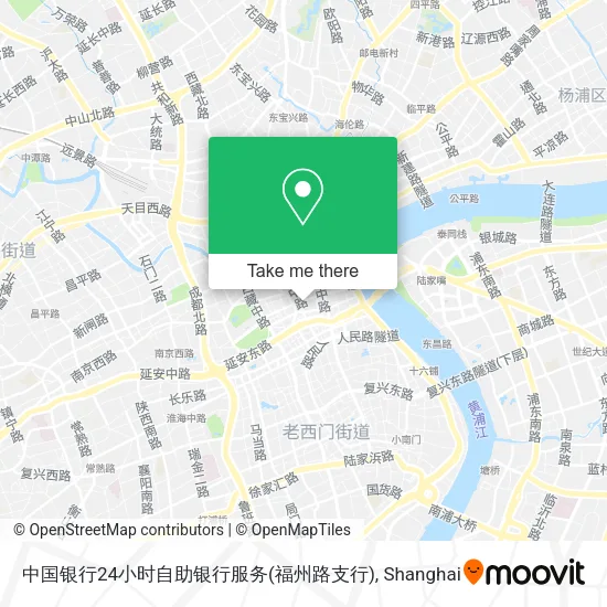 中国银行24小时自助银行服务(福州路支行) map