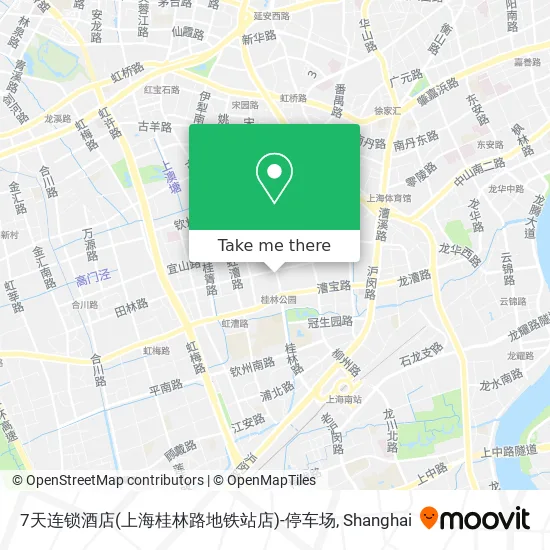 7天连锁酒店(上海桂林路地铁站店)-停车场 map
