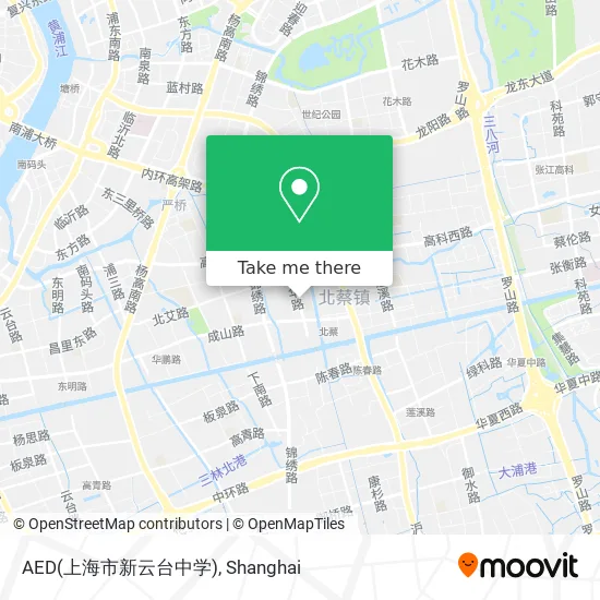 AED(上海市新云台中学) map