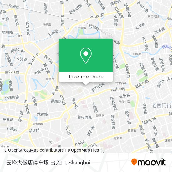 云峰大饭店停车场-出入口 map