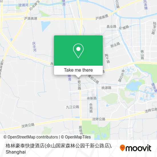 格林豪泰快捷酒店(佘山国家森林公园千新公路店) map