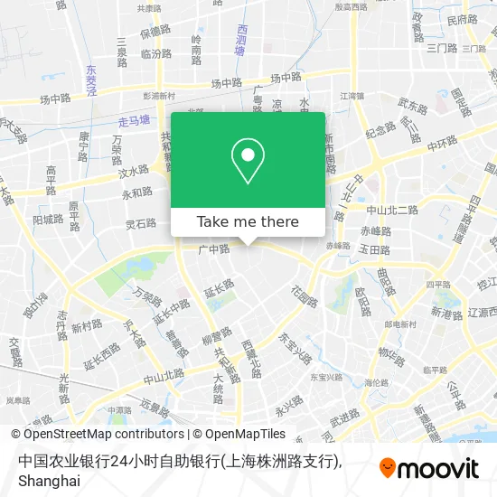 中国农业银行24小时自助银行(上海株洲路支行) map