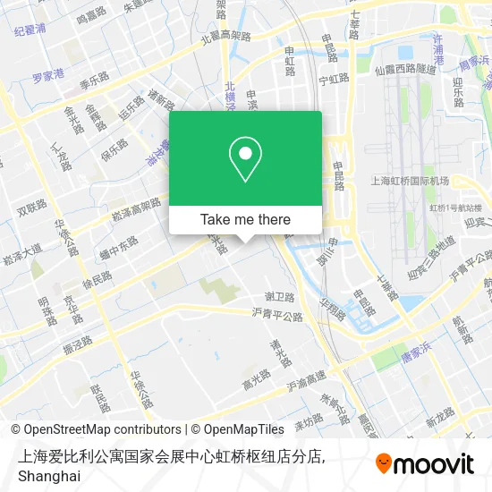 上海爱比利公寓国家会展中心虹桥枢纽店分店 map