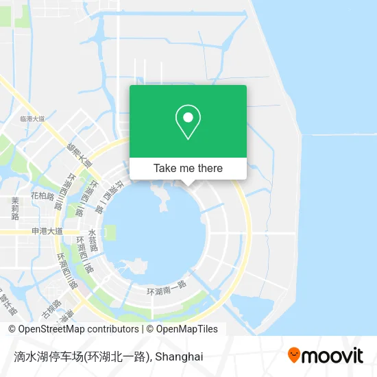 滴水湖停车场(环湖北一路) map