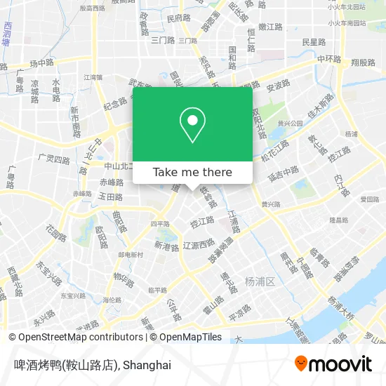 啤酒烤鸭(鞍山路店) map