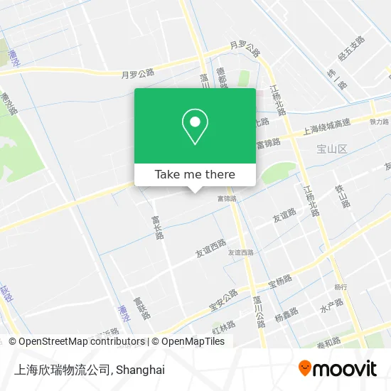 上海欣瑞物流公司 map