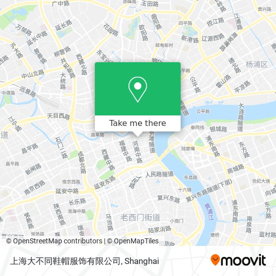 上海大不同鞋帽服饰有限公司 map