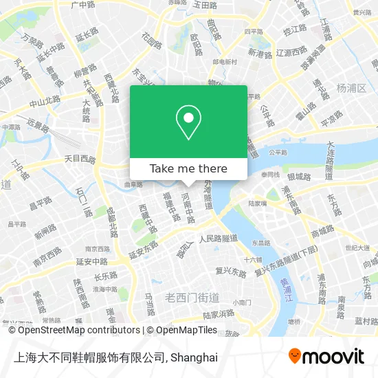 上海大不同鞋帽服饰有限公司 map