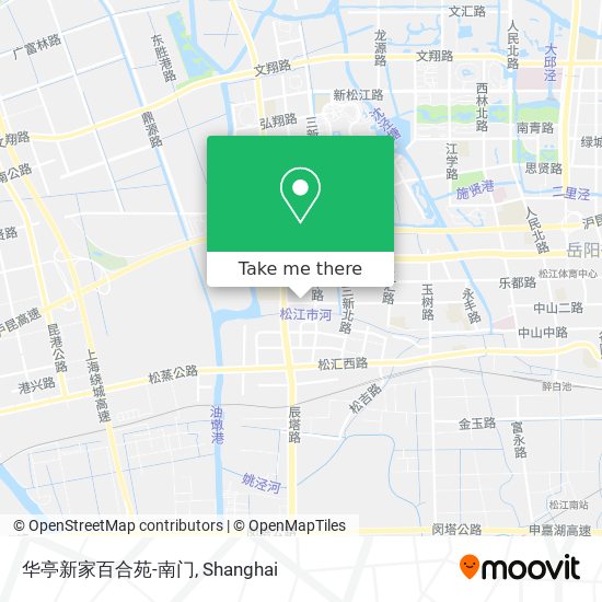 华亭新家百合苑-南门 map