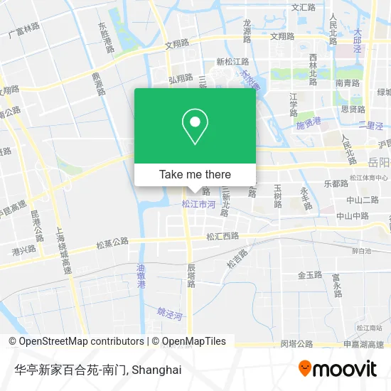 华亭新家百合苑-南门 map