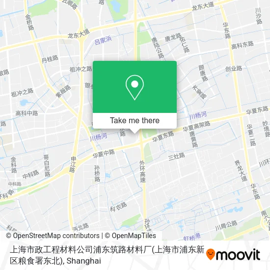 上海市政工程材料公司浦东筑路材料厂(上海市浦东新区粮食署东北) map