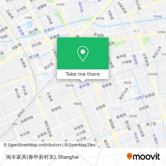 闽丰家具(春申新村东) map