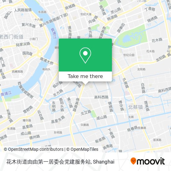 花木街道由由第一居委会党建服务站 map