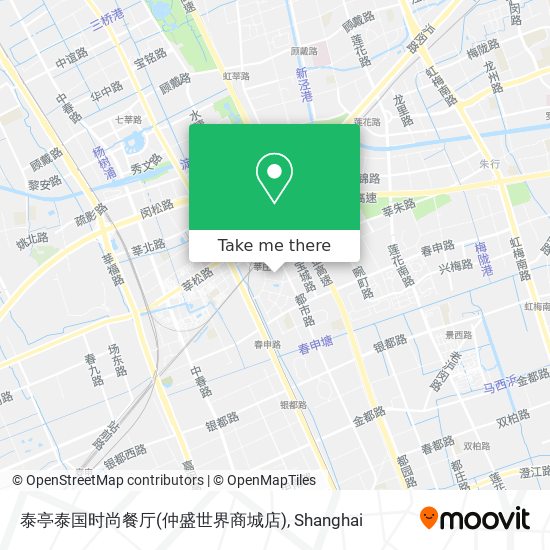 泰亭泰国时尚餐厅(仲盛世界商城店) map