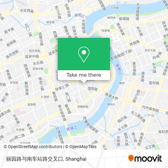 丽园路与南车站路交叉口 map