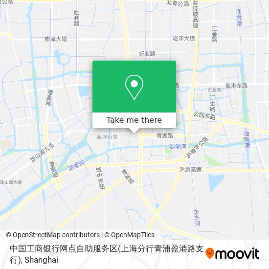 中国工商银行网点自助服务区(上海分行青浦盈港路支行) map