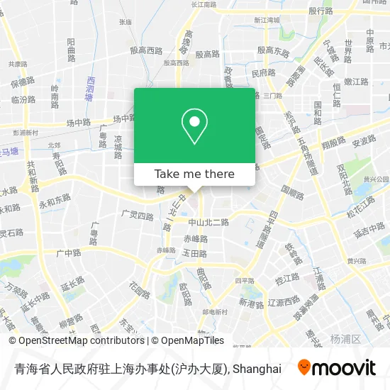 青海省人民政府驻上海办事处(沪办大厦) map