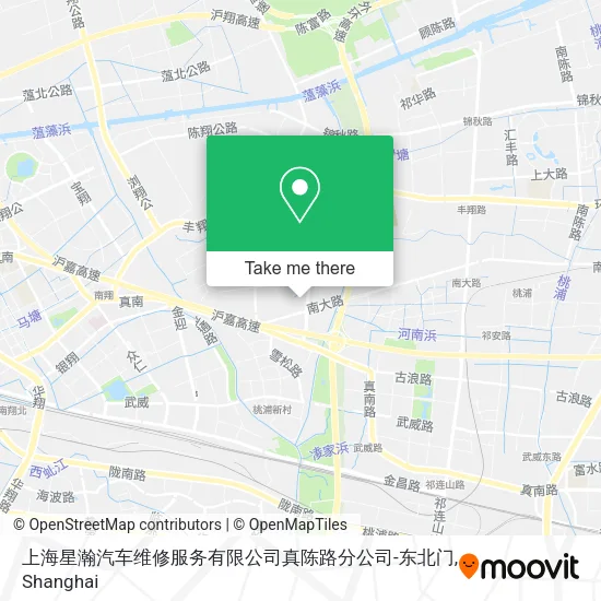 上海星瀚汽车维修服务有限公司真陈路分公司-东北门 map