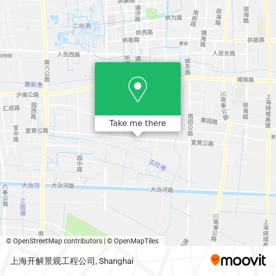 上海开解景观工程公司 map