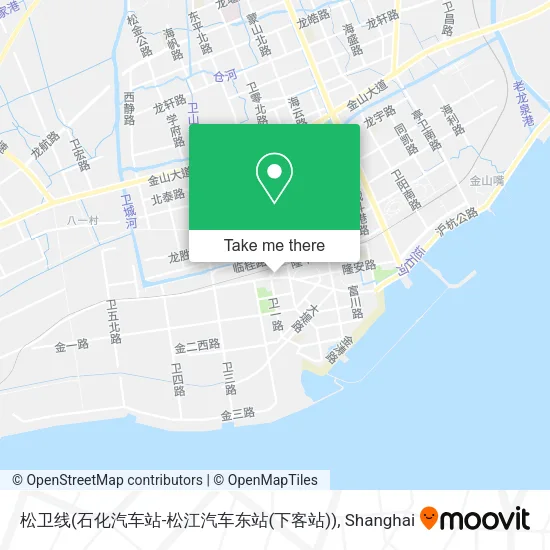 松卫线(石化汽车站-松江汽车东站(下客站)) map