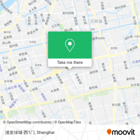 浦发绿城-西1门 map