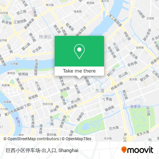 巨西小区停车场-出入口 map