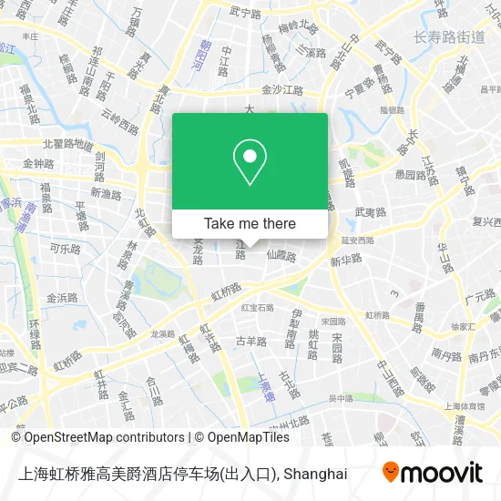 上海虹桥雅高美爵酒店停车场(出入口) map
