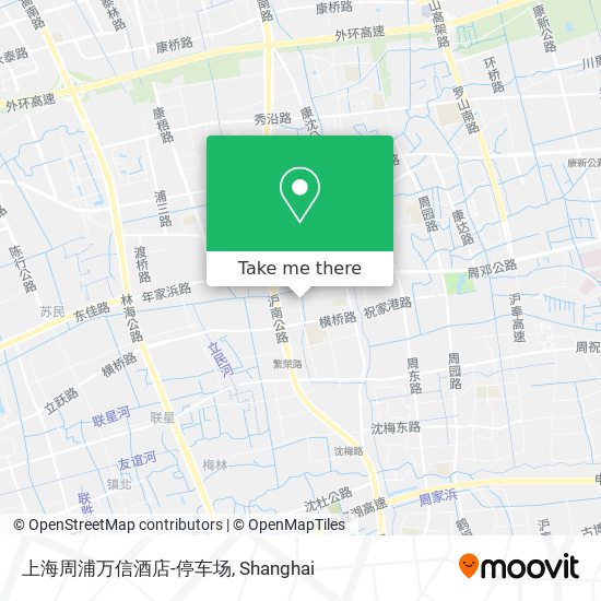 上海周浦万信酒店-停车场 map