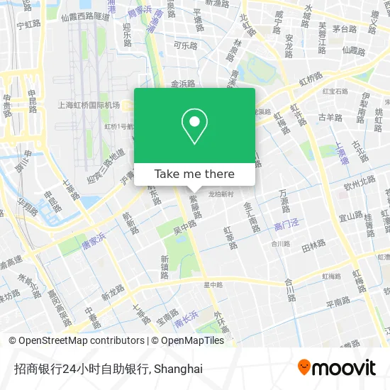 招商银行24小时自助银行 map