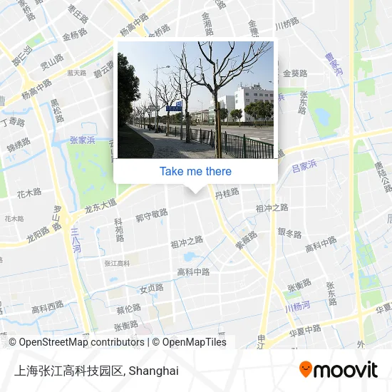 上海张江高科技园区 map