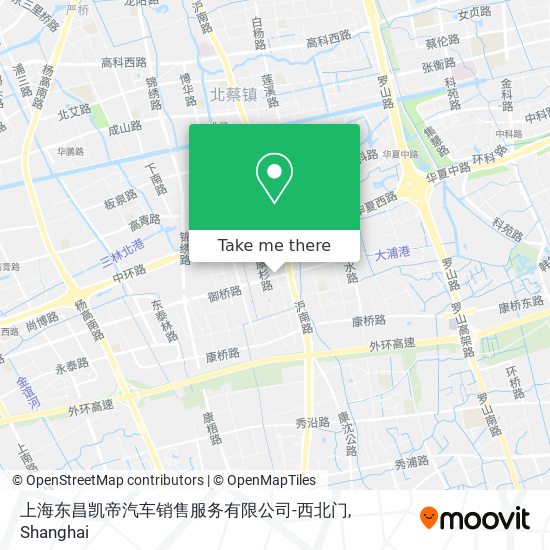 上海东昌凯帝汽车销售服务有限公司-西北门 map