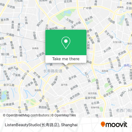 ListenBeautyStudio(长寿路店) map