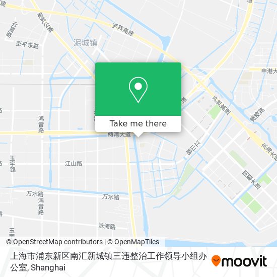 上海市浦东新区南汇新城镇三违整治工作领导小组办公室 map