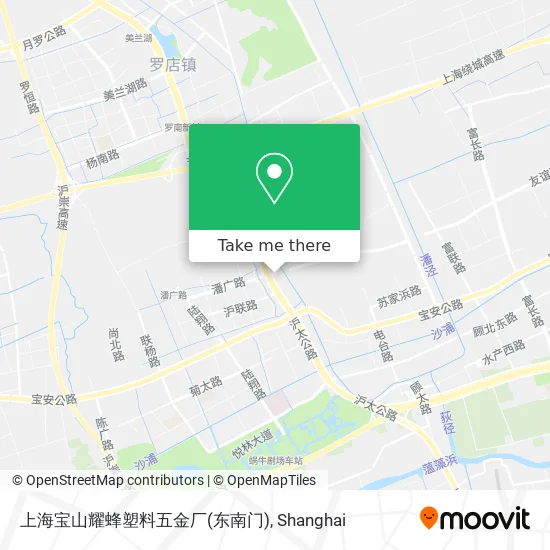 上海宝山耀蜂塑料五金厂(东南门) map